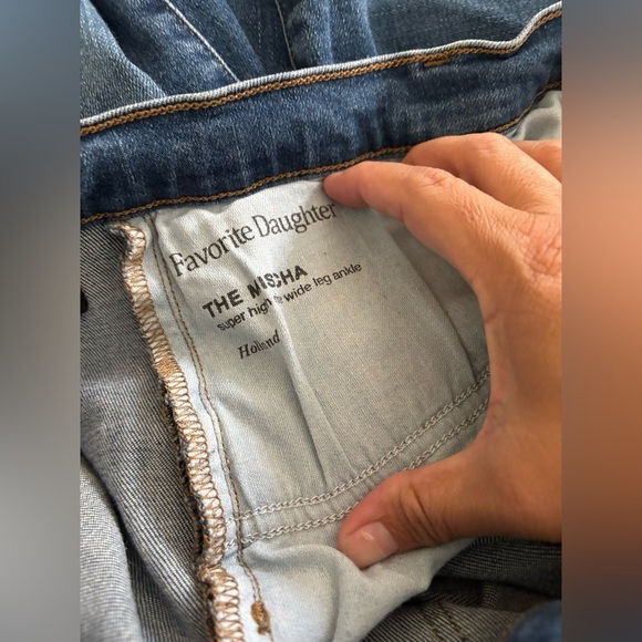 Favorite Daughter THE MISCHA SUPER HIGH RISE WIDE LEG ANKLE size 33 - Picture 6 of 6